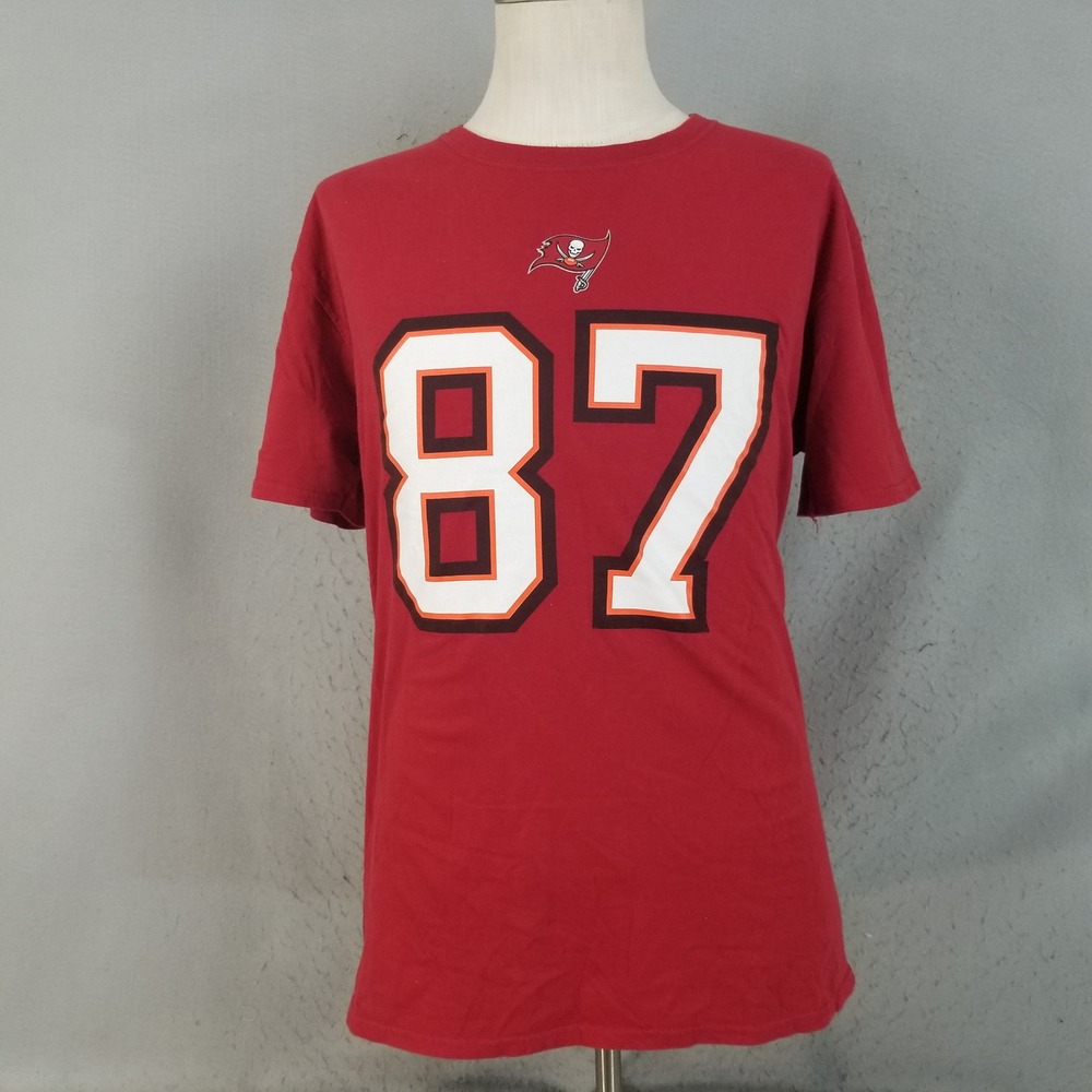 NFL T-Shirt Mens XL Red Rob Gronkowski 87 Tampa Bay Buccaneers Team Apparel Tee